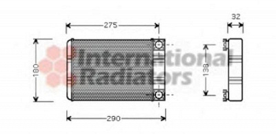 VAN WEZEL 30006312 -  Теплообменник, отопление салона